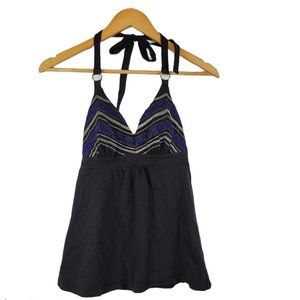 Victoria's Secret black Bra top halter strap jewel detail size XS